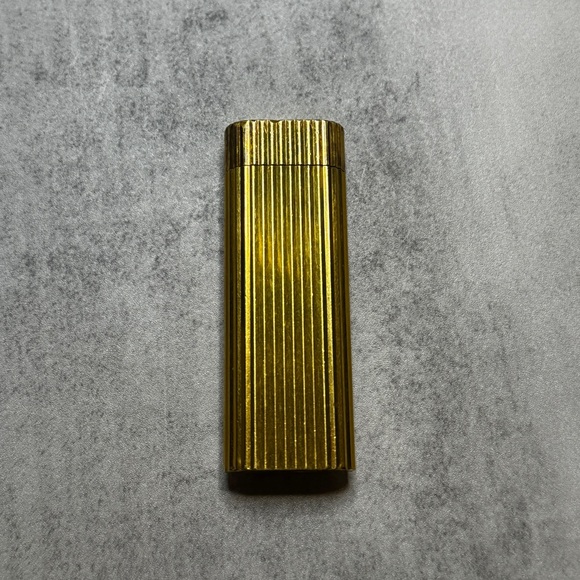 Vintage🔥Cartier🔥Gold Plated Textured Lighter - Picture 2 of 10